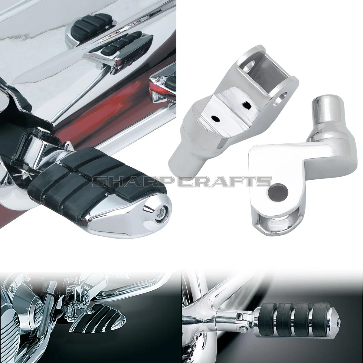 Motorcycle Parts For Honda Valkyrie All Models 1997-2004 Foot Peg Mount Adapters For Highway Foot Pegs Footrests