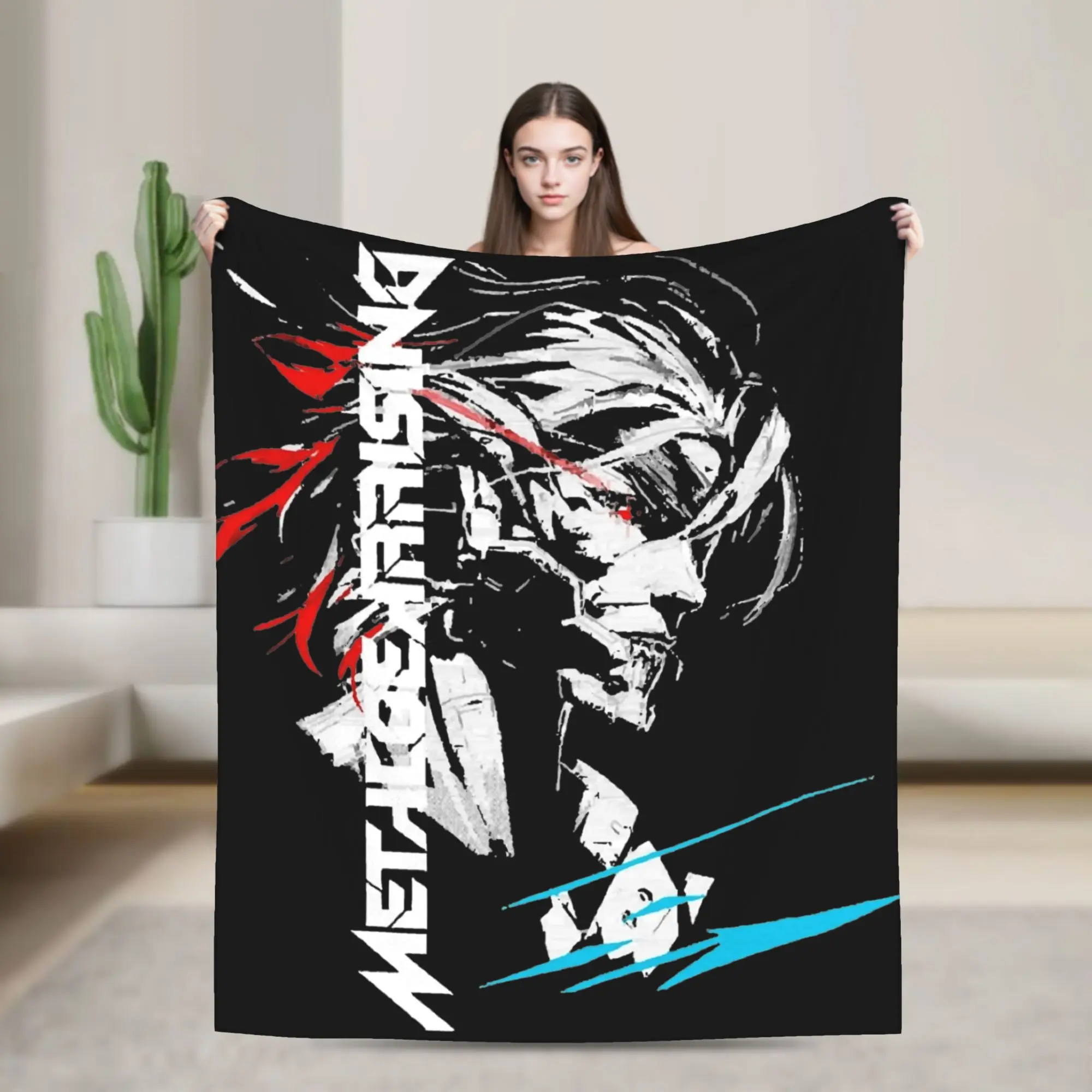 Metal Gear Solid Rising Inverted  Blanket Warm Cozy Fluffy  Throw Blankets for Couch Multiple Sizes Throws And Blankets