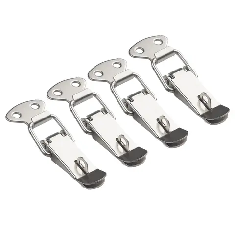 금속 잠금 래치 박스 캐비닛, 가정용 개조 옷장, 문짝 하드웨어 실버, 안정적인 냉간 압연 강철, 신제품