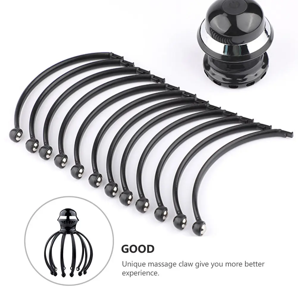 

Электрический массажер для кожи головы, перезаряжаемый, портативный, черный, 1 шт., массажный прибор-коготь для стимуляции акупунктурных точек, инструмент для меридианной терапии