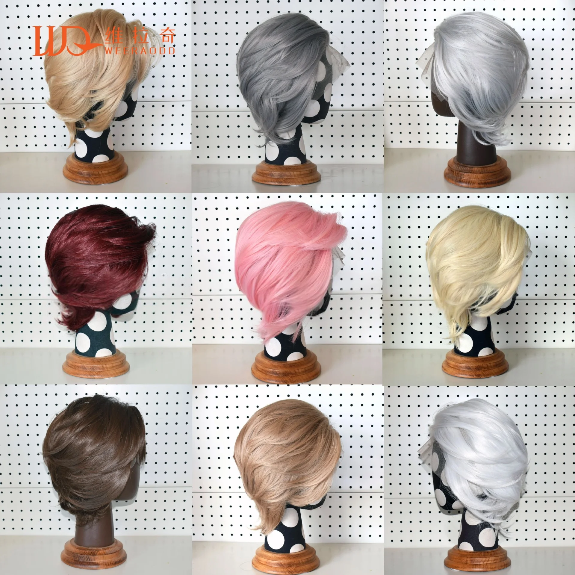 613 Blonde Kurze Bob-Perücke für Männer 8 Zoll 13*4 Synthetische Spitzenperücke 150% Dichte mit Hitzebeständigen Kunstfaser-Haaren