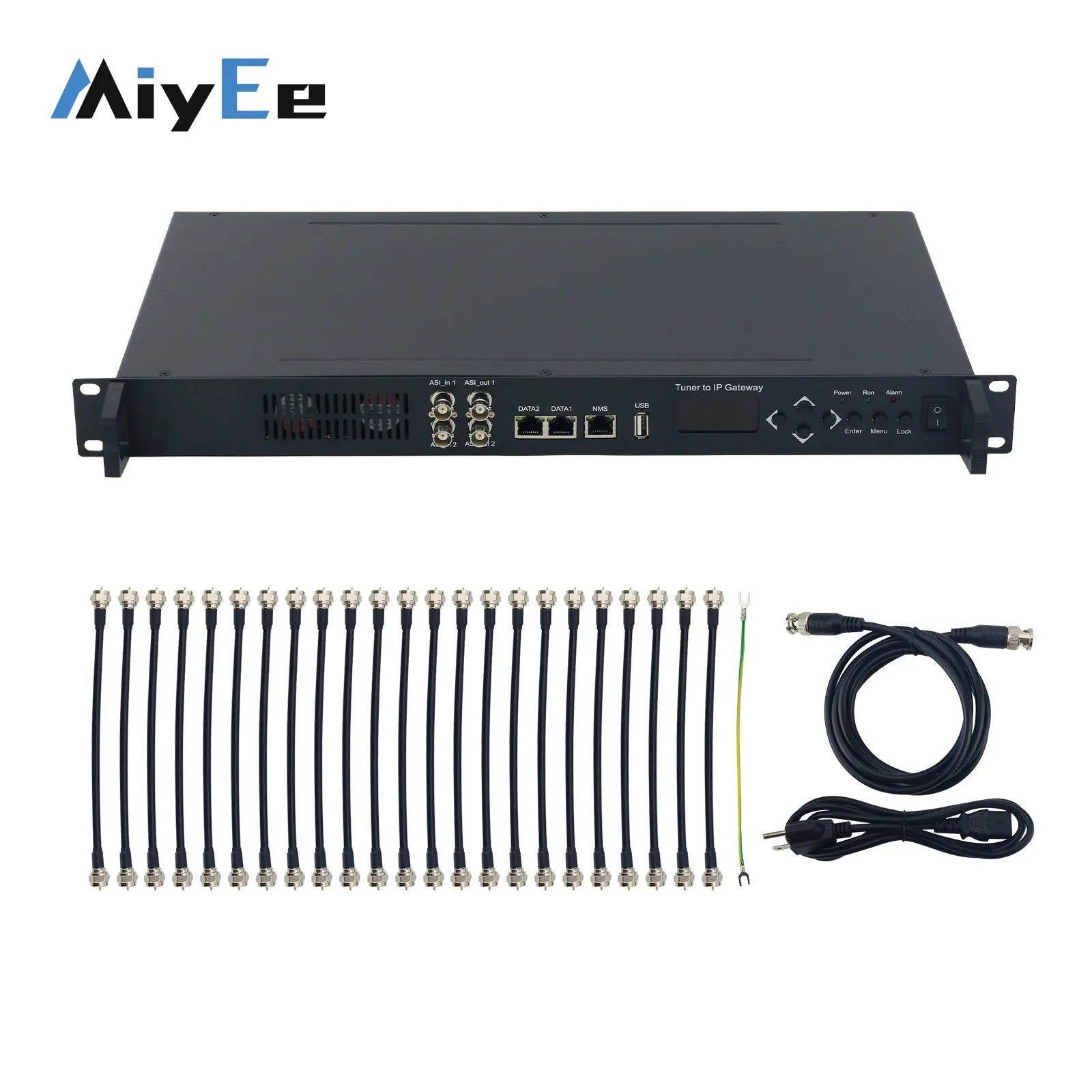 3508B-24 Tuner to IP Gateway 24 Port Tuner DVBS2 Input IP Output Demodulation Tuner Support BISS Descrambling