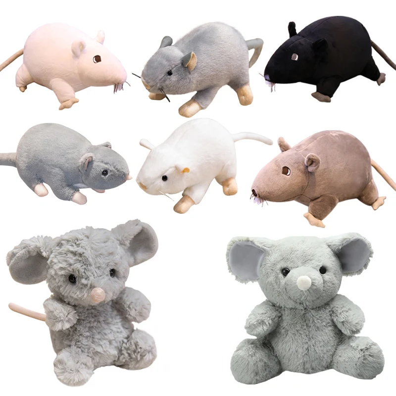 1Pc Kawaii Mini Mouse Plush Toys Stuffed Soft Animal Mouse Pillow Cute Simulation Rat Dolls for Birthday Christmas Gift