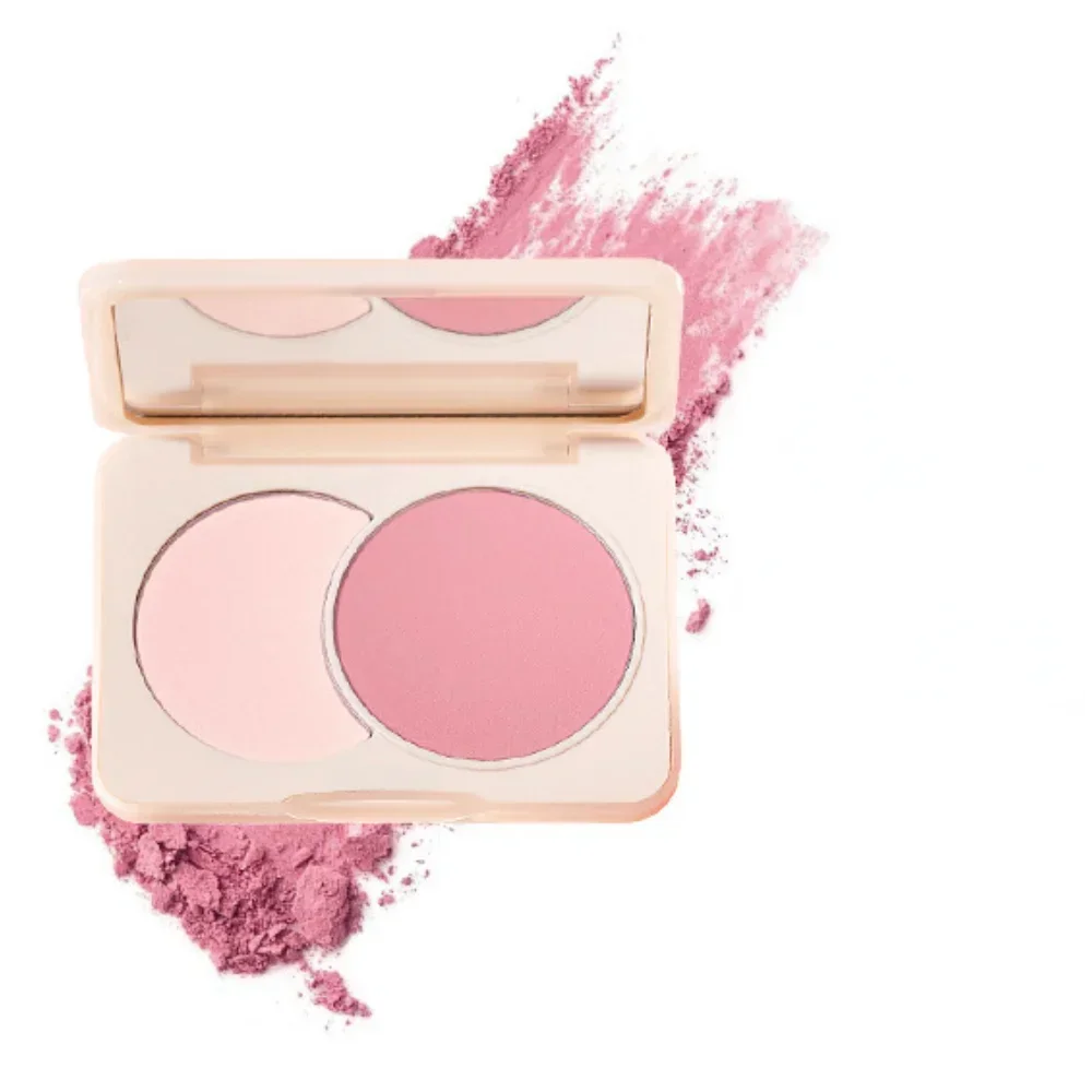 JUDYDOLL Dual-color Combination Blush Palette Nude Makeup Blusher Long-lasting Natural Brighten Skin Tone Korea Makeup Cosmetics