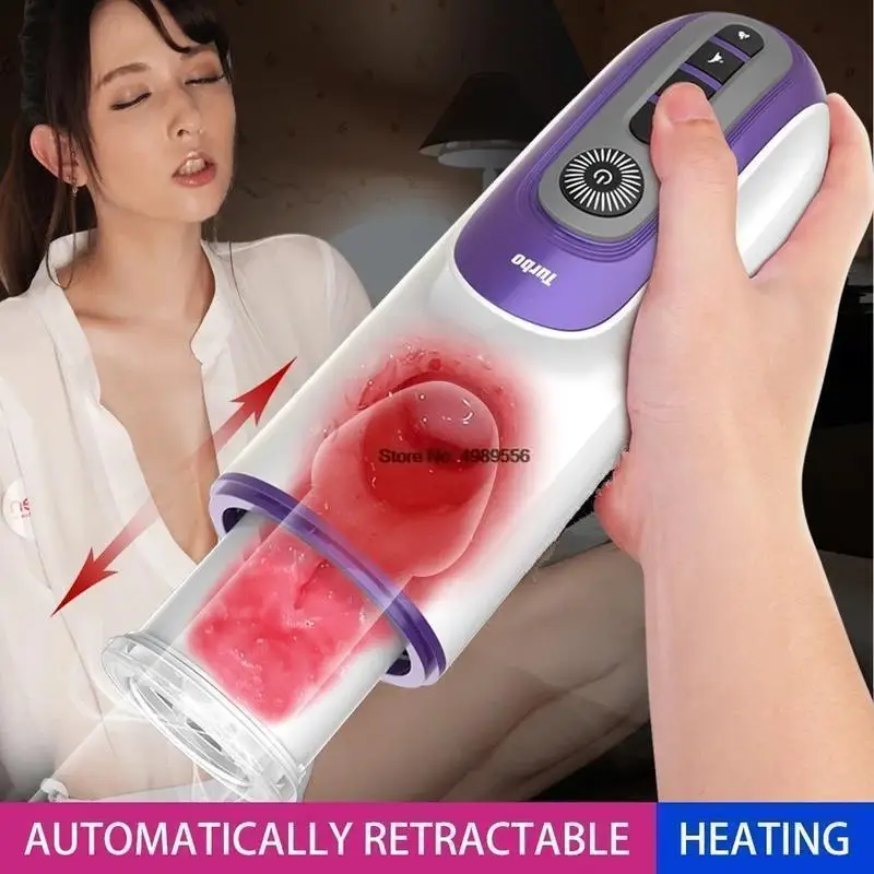 

Pocket Pussy Automatic Male Mastubator Penis Pump Realistic Vagina Piston Stimulate Sex Toy Men Vibrator Masturbation Cup Mug