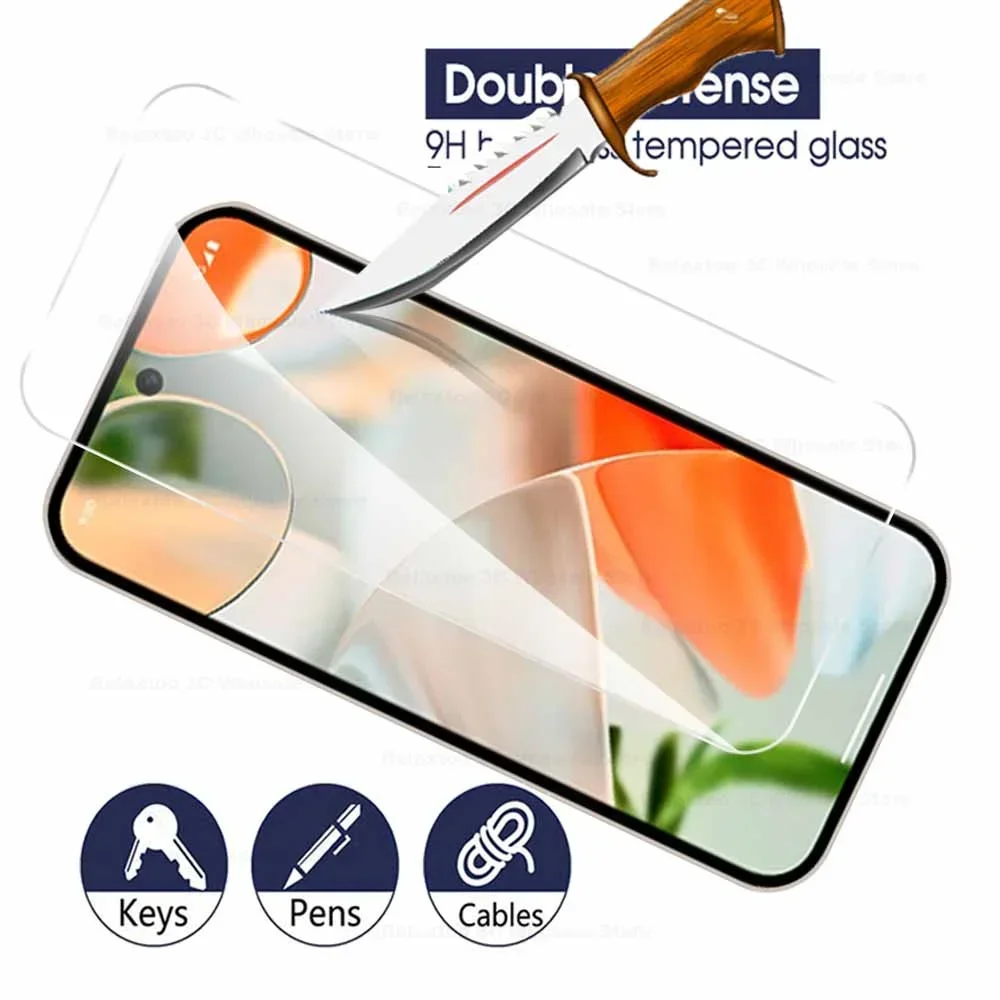 Funda de vidrio templado para cámara 2 en 1 para Google Pixel 8 9 Pro XL Protector de pantalla Pixel8 Pixel 8 Pro 7a 6a 8a 6 9Pro película protectora