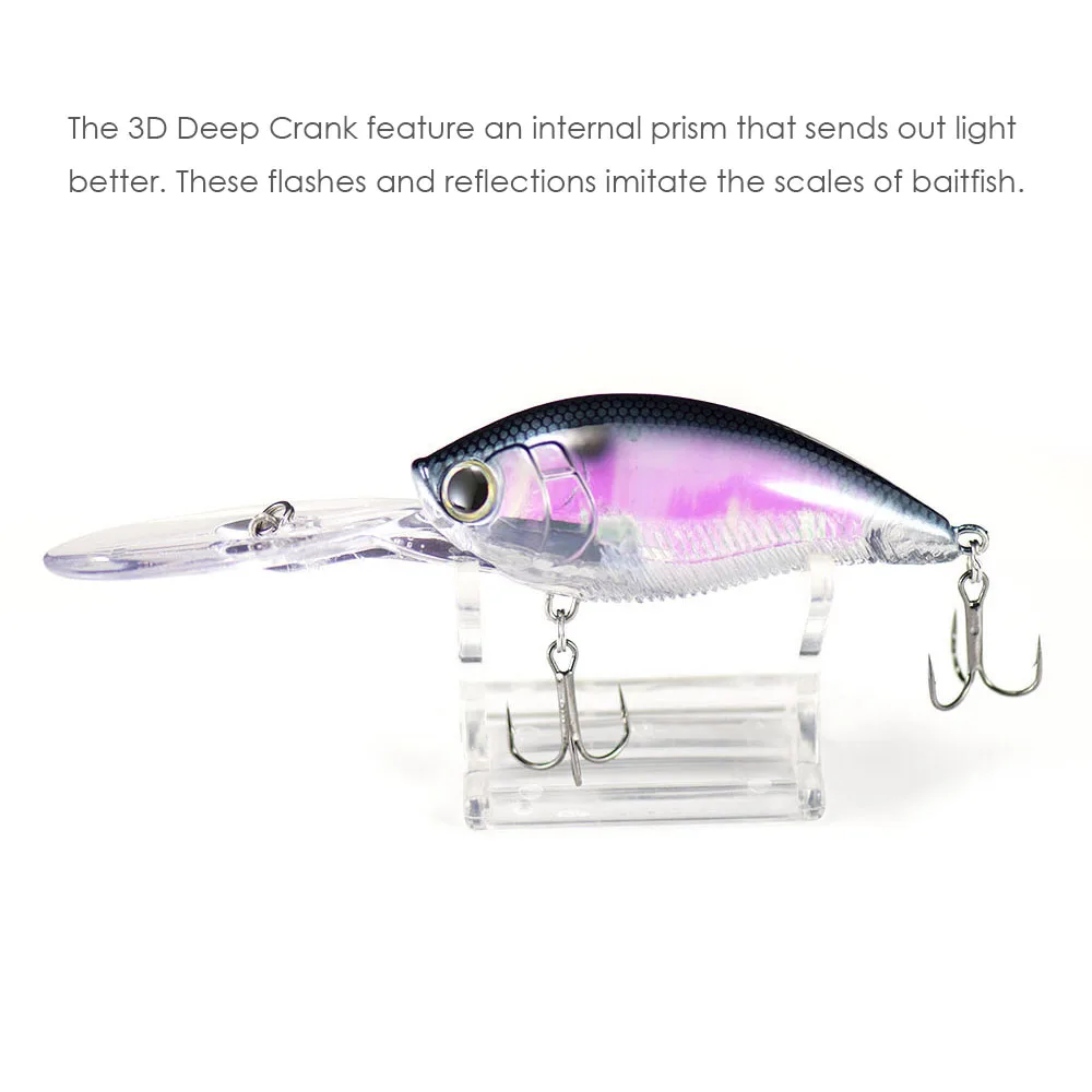 Countbass 3D Deep Crankbaits Fishing Lures 70mm 2-3/4\