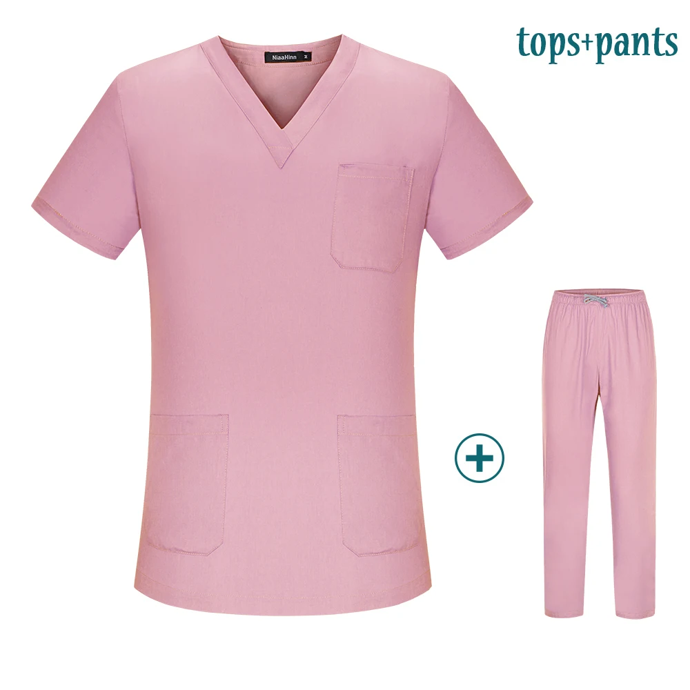 New Pharmacy Pet Hospital Nurse Uniform Scrubs Tops Dentistry Doctor Overalls Lab Coat Spa Uniform Surgical Uniform Accessories