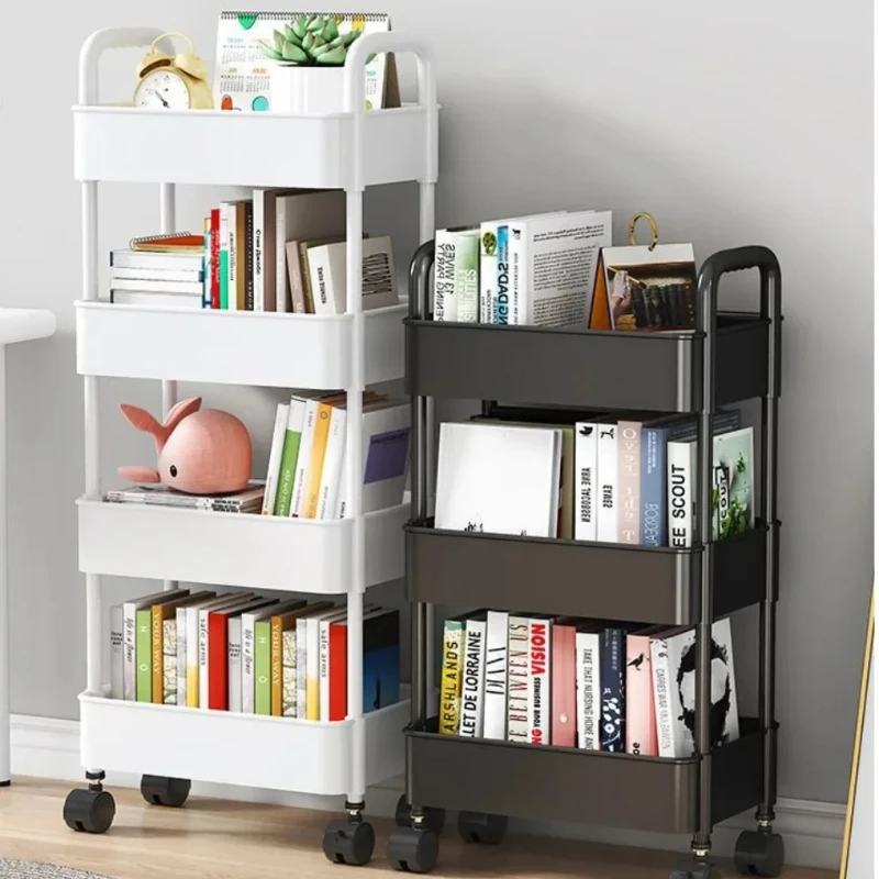 

Mobile Storage Rack Trolley Organizer Household Kitchen Multifunctional Cart With Wheels Home Accessories Multi Storey Bookshelf