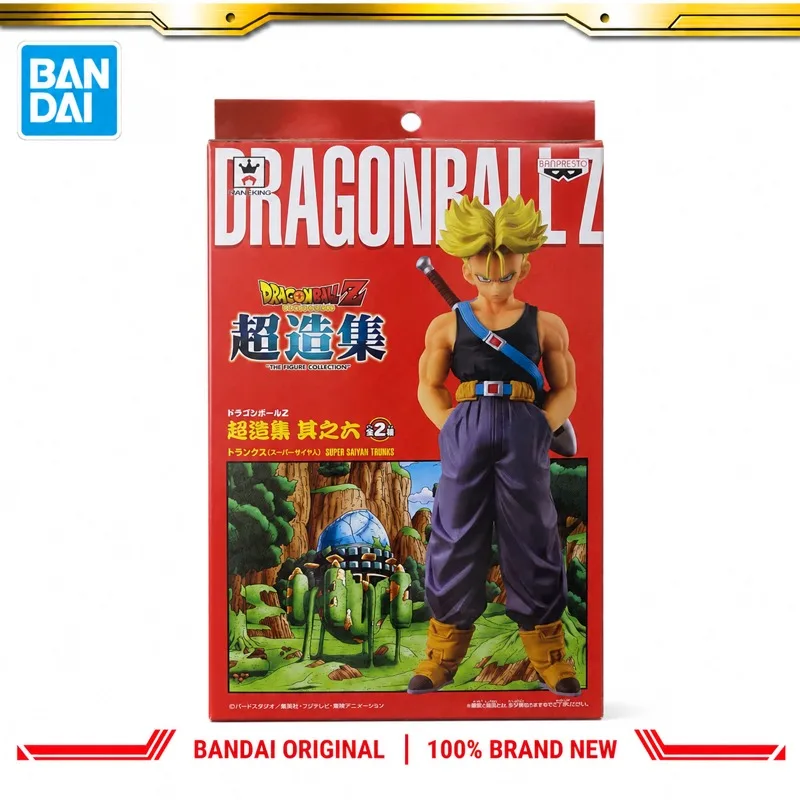 En stock Bandai Original Banpresto Dragon Ball Trunks Figurine d'action Modèle de Poupée Neuf en Boîte Jouets de Personnages d'Anime