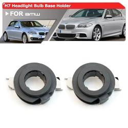 2x For BMW 5Series E60 E61 2005-2007 F10 F11 F07 2011-2013 H7 LED Headlight Bulb Base Holder Retainers Adapters Socket Brackets