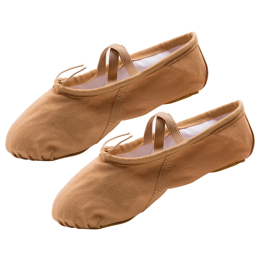 Ballet Pilates Shoes Dancer Flats Canvas Practice Girls Slipper Sole Yoga Dancing