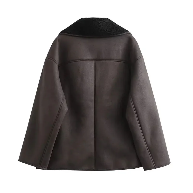 2025 New Woman Thick Faux Leather Jackets for Women Autumn Winter Warm Coats Female Demi-season Plush Jacket Women Outerwears