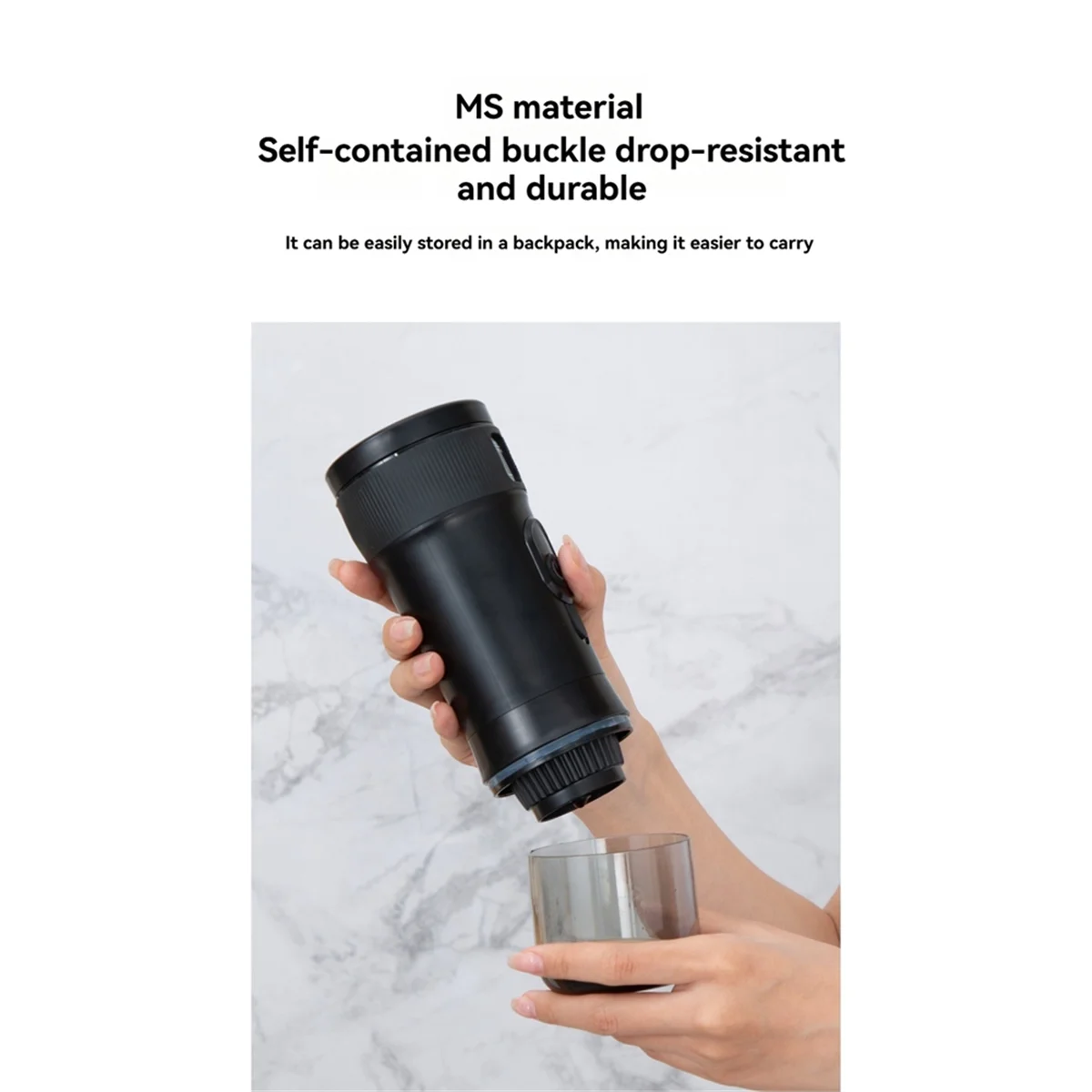 

X11AA Car Coffee Espresso Maker Portable Coffee Maker 2 in 1 Small Travel Espresso Machine Heating Extraction for RV