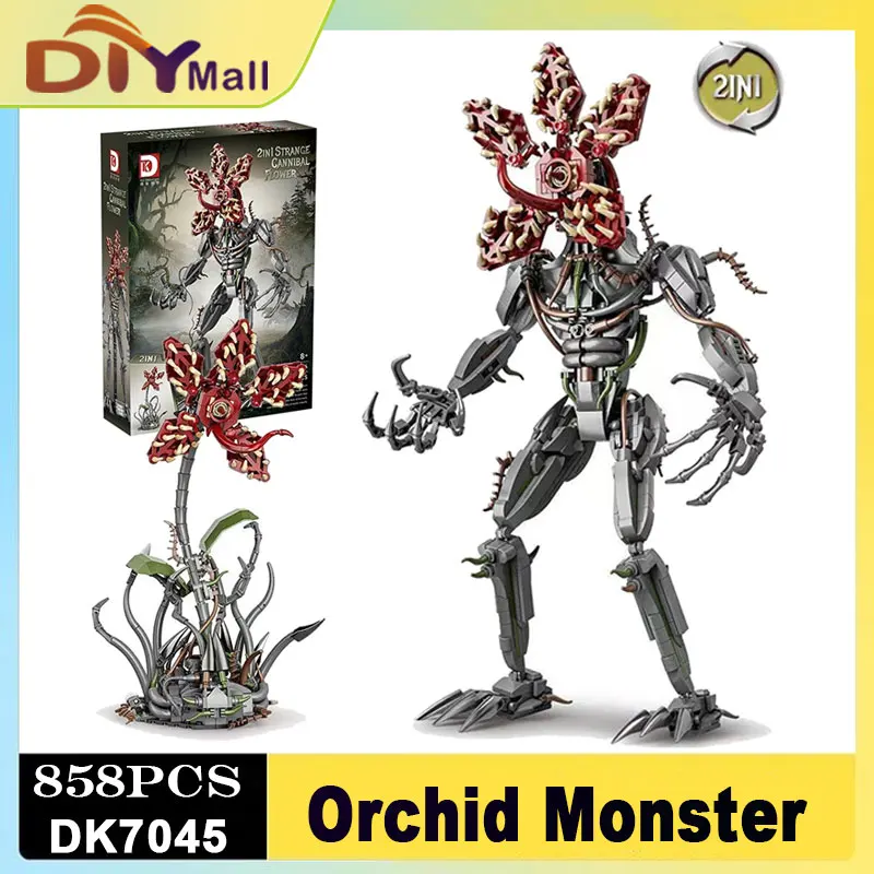 

Креативный набор строительных блоков с изображением инопланетянина, идея орхидеи-монстра, кирпичи, игрушки для детей, подарок на день рождения, для детей и взрослых, игрушка для сборки своими руками