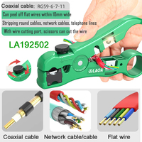 LAOA multifunctional coaxial wire stripper RG6/7/11/59 , Adjustable stripping cable, network cable, telephone line