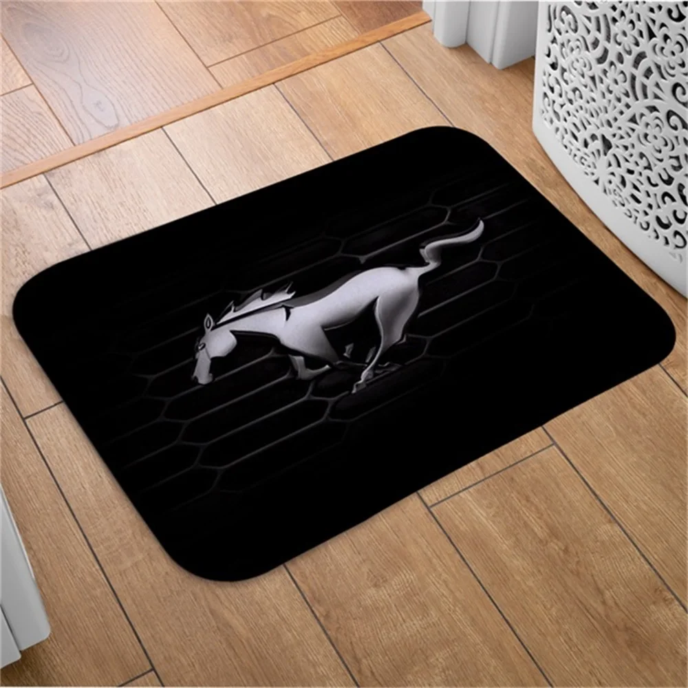 Mustang Doormat Home Carpet Entrance Door Mats Modern Decor Carpet Bathroom Floor Mats 010