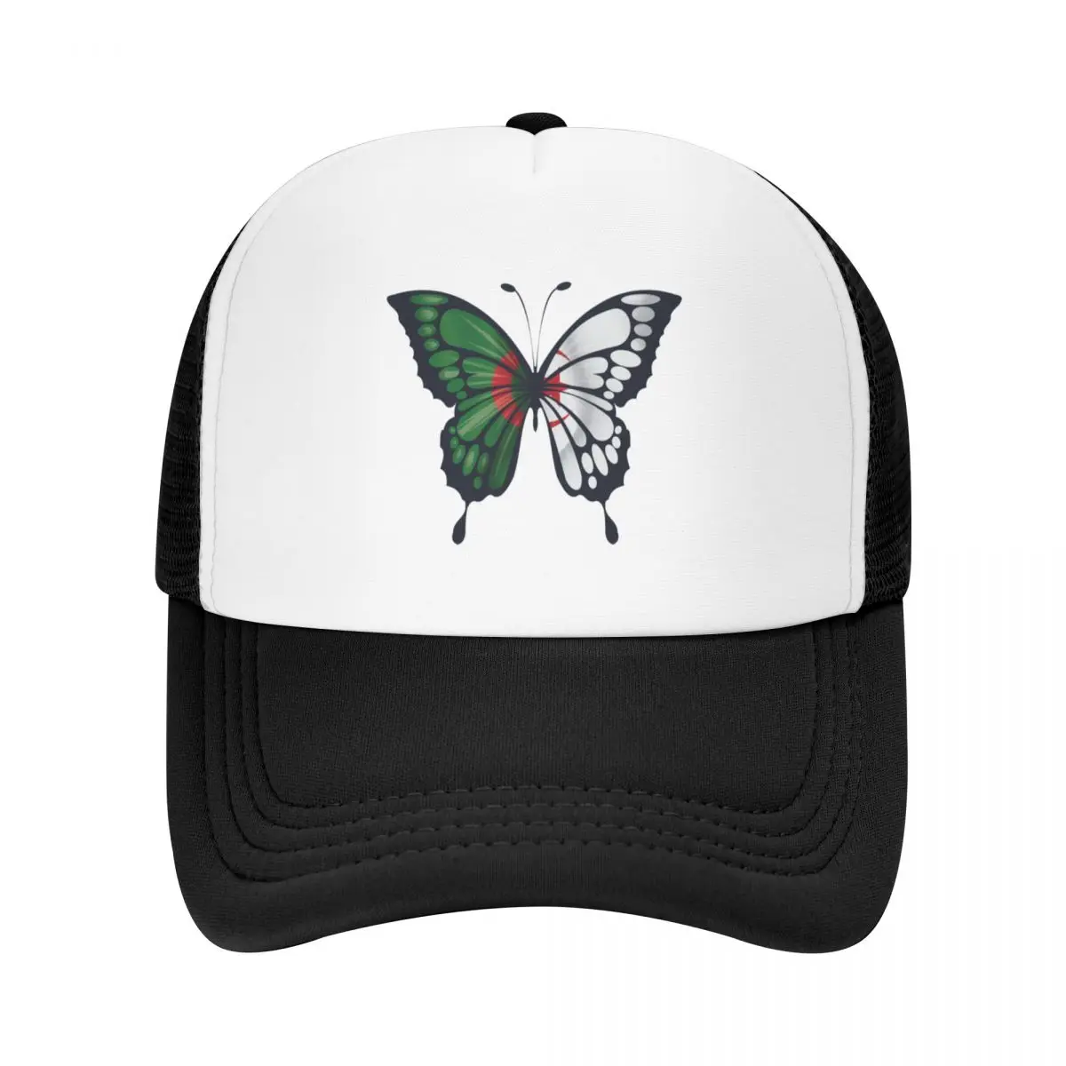 الجزائر فراشة بابلييو العلم قبعة بيسبول المفاجئة مرة أخرى قبعة الرجبي قبعة الجولف النساء الرجال