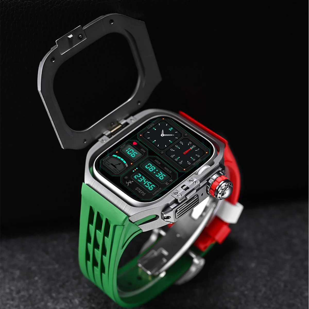 Titanium alloy Case Modification Kit For Apple Watch Ultra 3 2 49mm Watch Band For IWatch Series11 9 8 7 654 SE 44mm 45mm Strap
