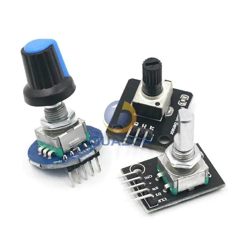 360 Degrees Rotary Encoder Module For Arduino Brick Sensor Switch Development Board KY-040 With Pins