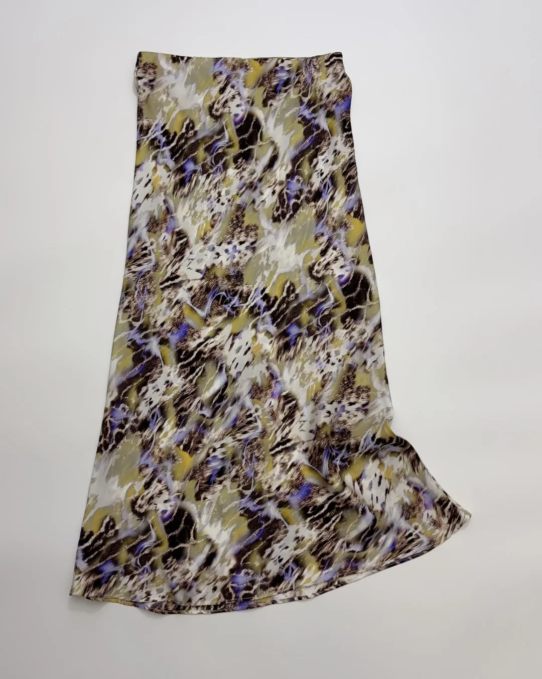 Ladies' Colorful Leopard Print Silk Wrapped Buttocks Fish Tail Skirt