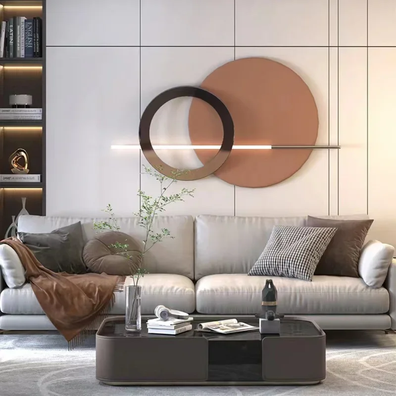 New Style LED Home Wall Light Creative Round Metal For Bedroom Parlor Restaurant Atmosphere Lamp Dropshipping