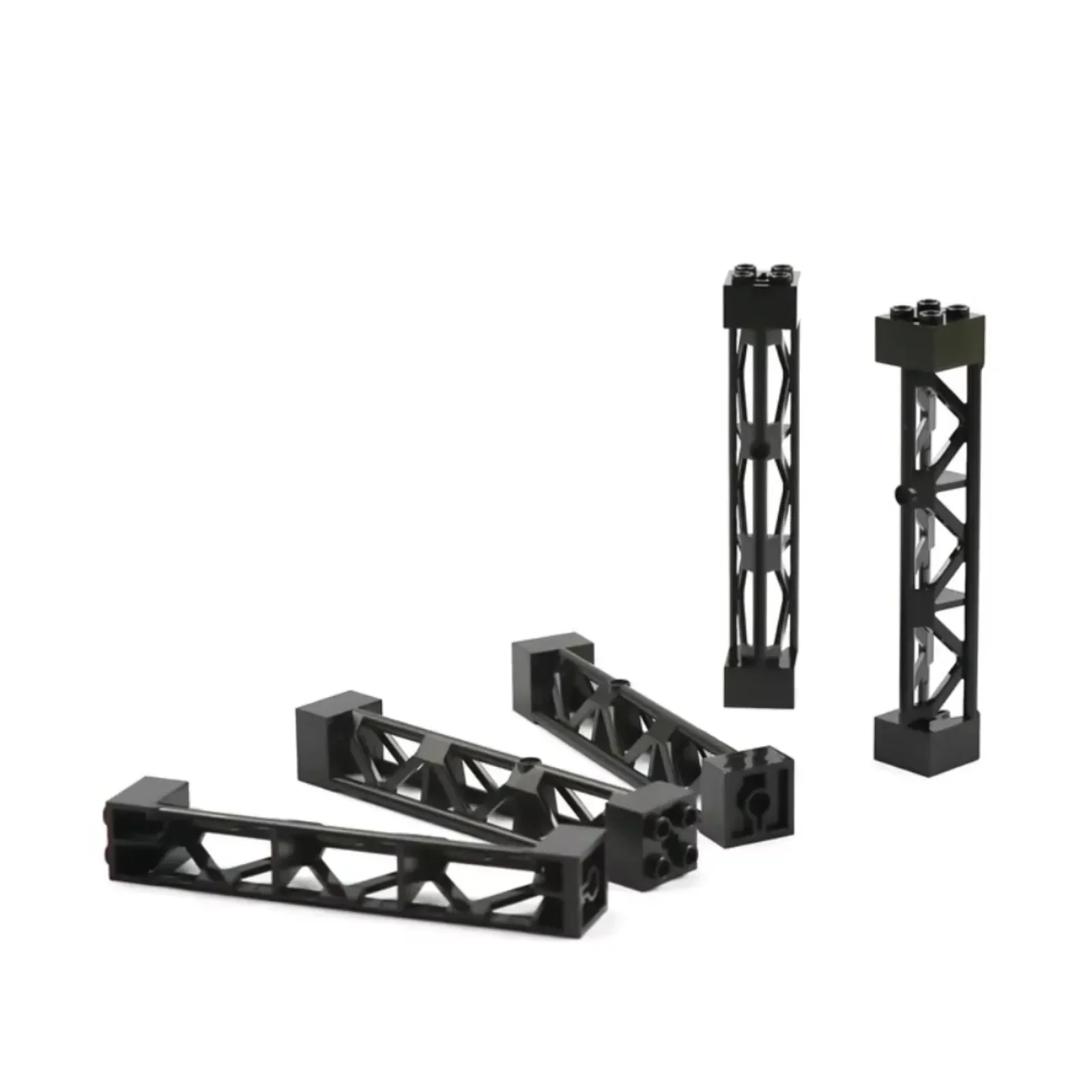 شعاع دعم متوافق مع MOC مقاس 9.8 سم لأرفف عرض Legoeds - طوب بناء متين (أسود)