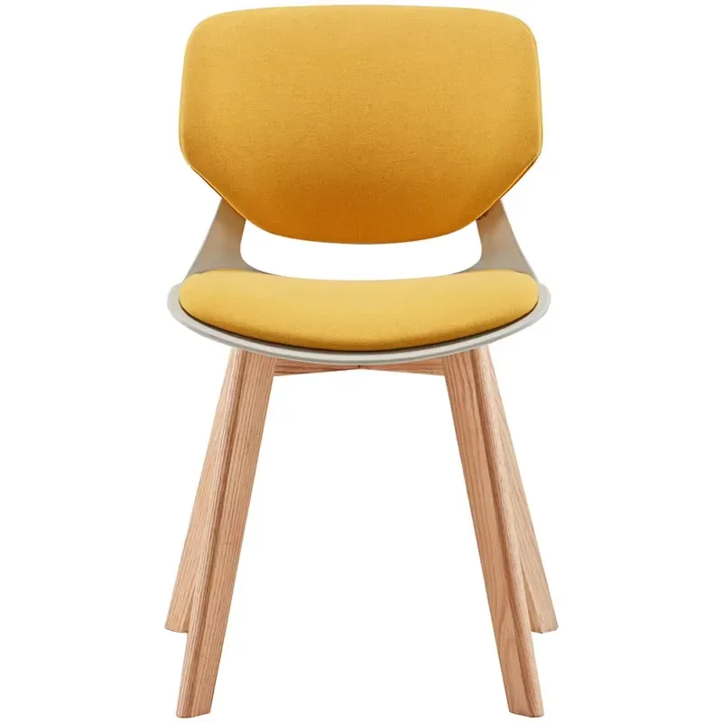 KOHO Low Back Upholstered Cafeteria Chair with Solid Legs ANSI BIFMA X5 Certified Comfortable Lounge Seating for Business