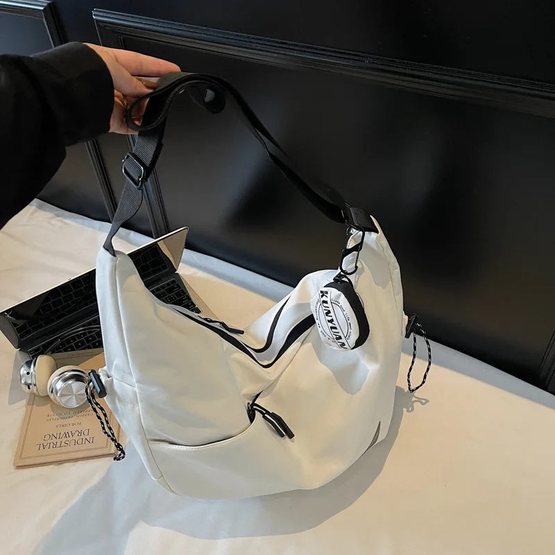 New functional cycling mailman  messenger  boys trendy brand casual versatile commuter shoulder  women's bag