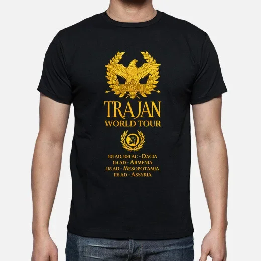 Cheavyweight Roman Empire Trajan World Tour T Shirt. High Quality Cotton,Loose,Big Sizes,Breathable Top,Casual T-shirt S-5XL