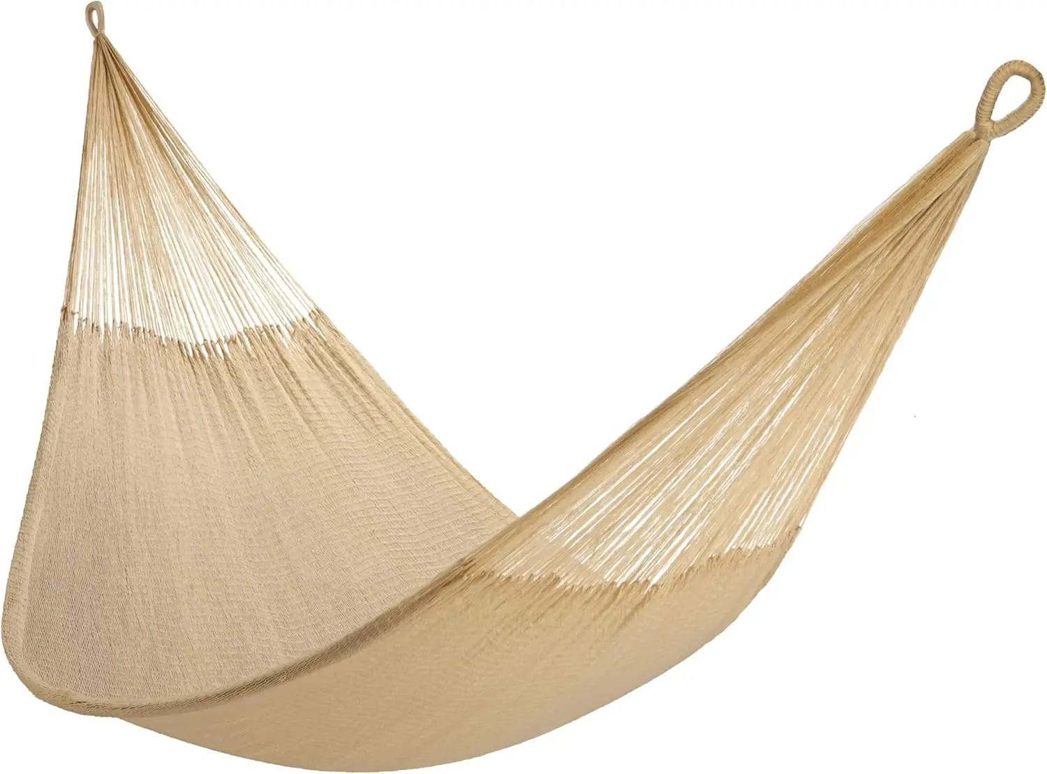 Handwoven Hammock Double Size, Fits 1-2 PPL, 400lb max - Weathersafe, Super Strong, Easy to Hang, Ultr