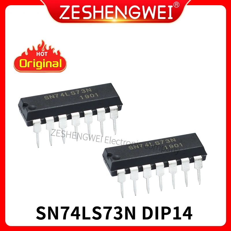 5PCS SN74LS73N DIP14 SN74LS73 74LS73N 74LS73 DIP-14 New And Original IC In Stock