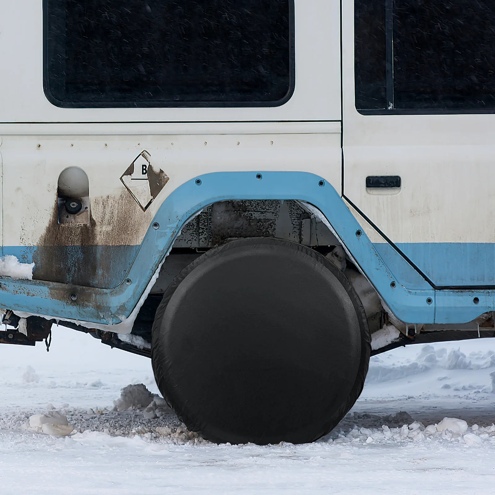 

4 шт. чехол для запасного колеса из ткани Оксфорд, устойчивый к атмосферным воздействиям солнцезащитный крем, легкая портативная защита для автомобильных шин, простая установка, защитный чехол