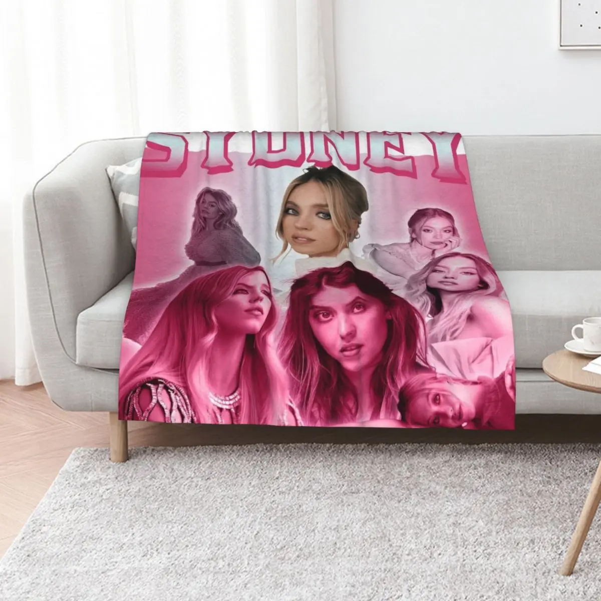 Sydney Sweeney Throw Blanket Blankets For Baby Bed Fashionable Giant Sofa for sofa Large Moving Blankets