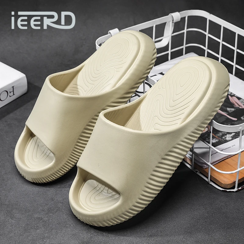 

Мягкие тапочки из ЭВА для мужчин и женщин, летние шлепанцы для дома и улицы, пляжные сандалии унисекс с поддержкой свода стопы