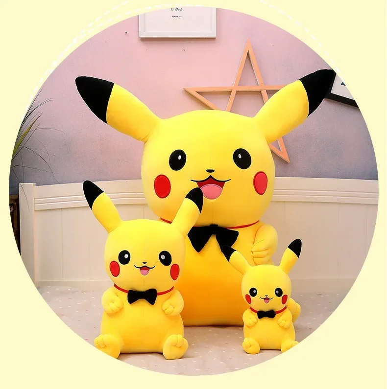 100cm Big Size Pokemon Large  Pikachu   Plush Toy Kawaii Stuffed Animal Soft Cartoon Doll Plushies Christmas Girls Gift