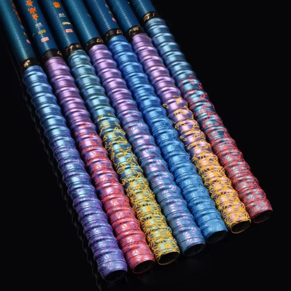 التدرج الملونة سميكة الرياضة الصيد رود العصابة المضادة للانزلاق عرق الشريط يلتف مضرب تنس الريشة شريط لحام