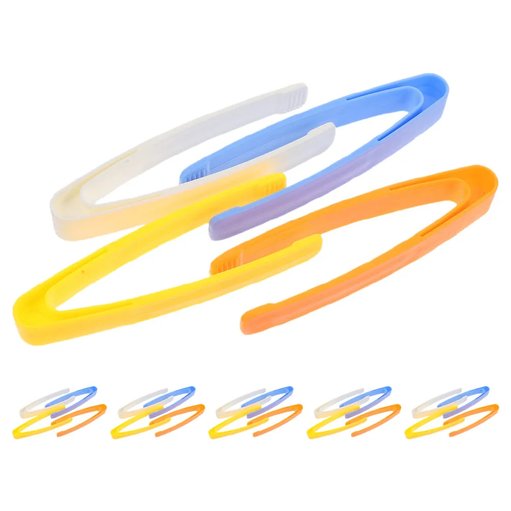 24Pcs Plastic Outdoor Flat Tweezers Kids Pick Up Tool For Teacher Fine Motor Sensory Integration Crafting