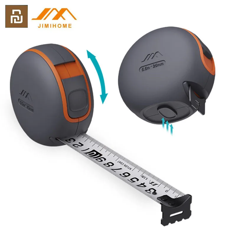 

Jimihome 5.5M/3.5M Auto Self Lock Portable Tape Measure Coated Tape Ruler with Brake Wear Resistant Steel Measuring Tape