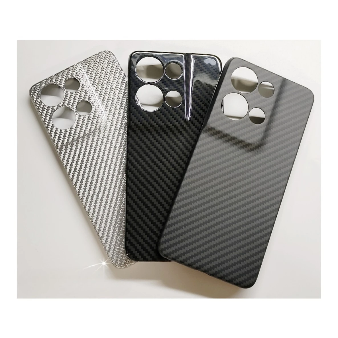 

For oppo reno8pro+ Carbon Fiber Case Ultra-thin Aramid Fiber Cover Black Shockproof Case