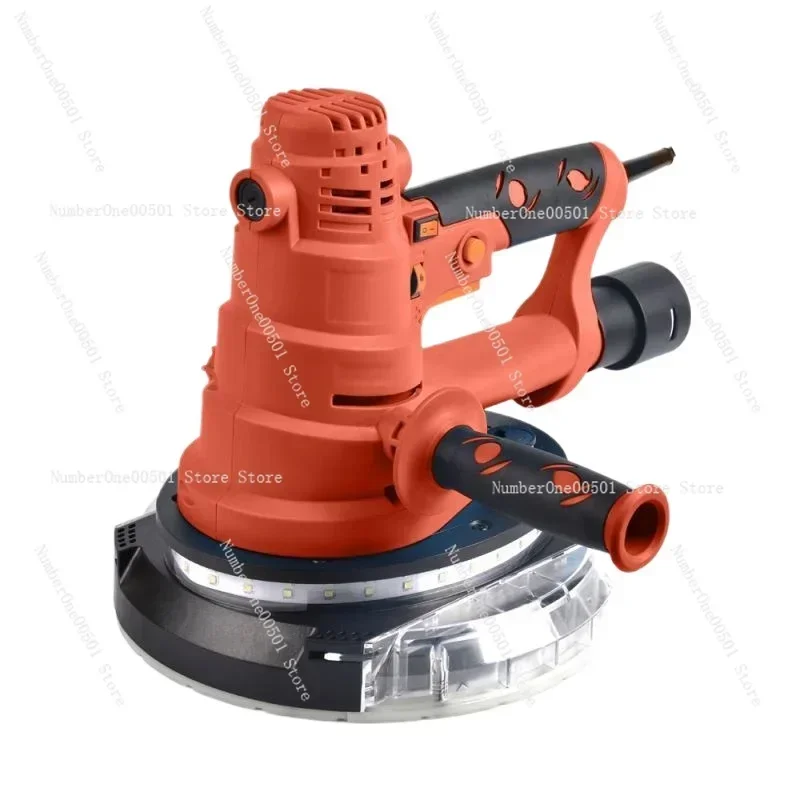 Brushless LED Light with Self-Priming Handheld Multifunctional Putty Machine Matte Leather Brushless Wall Grinding Machine