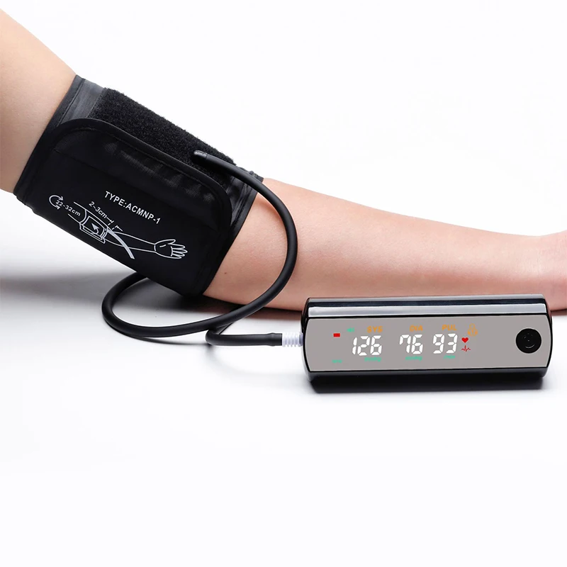 Rechargeable Tensiometer Smart Blood Pressure Monitor Arm Cuff Tonometer Digital Sphygmomanometer Voice Medical BP Monitors