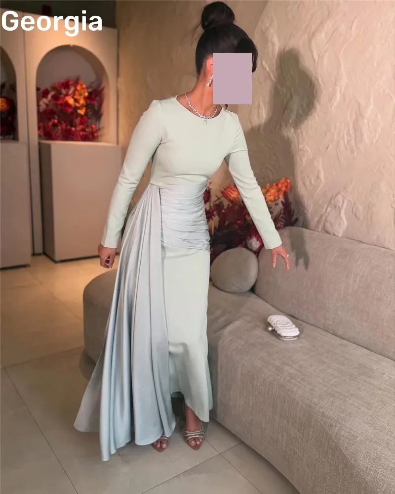 Birthday Dresses Luxury Customize Sweetheart Dress Women Elegant Luxury A-Line Floor-Length Ruffle Long Sleeves Vestidos De Fest