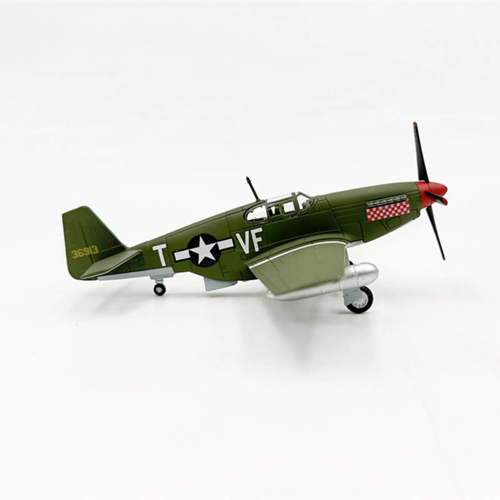 

1/72 P51 Fighter Souvenir High Detailed Aviation Commemorate Collection Aircraft for Home TV Cabinet Bookshelf Office Bedroom