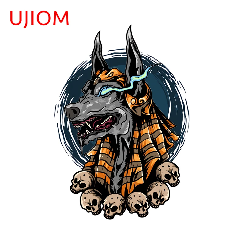 UJIOM Anubis Cool Cartoon Dog Head Wall Stickers Attractive Style Graffiti Anime Decals Scratch Proof Bedroom Wallpapers