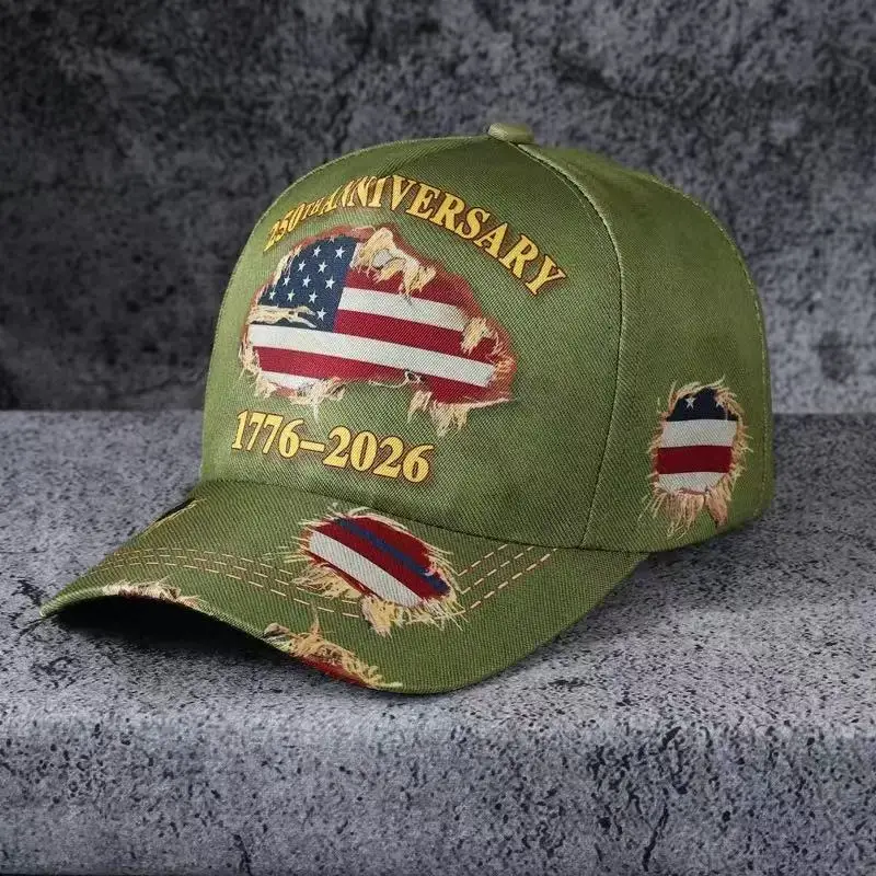 Anniversary Commemorative Baseball Cap, Unisex Vintage Washed Cotton Snapback with  Sun Protection Adjustable Strap
