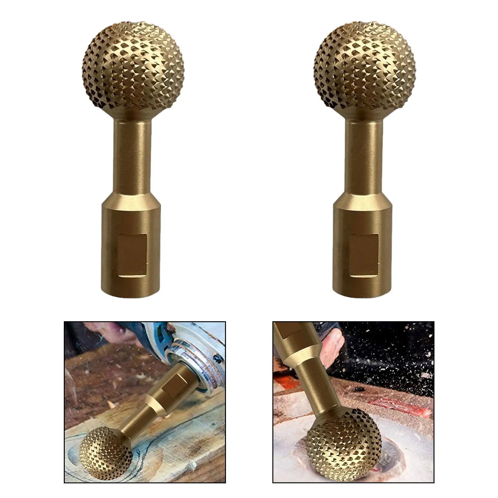 Sphere Rotary Burr High Performance Ball Gouge Angle Grinder Attachment for Angle Grinder Casting Sculpting Woodworking Grinding