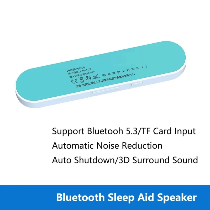 Bone Conduction Bluetooth 5.3 Speaker TF Card Timed Shutdown Sleep Aid for Sleeping