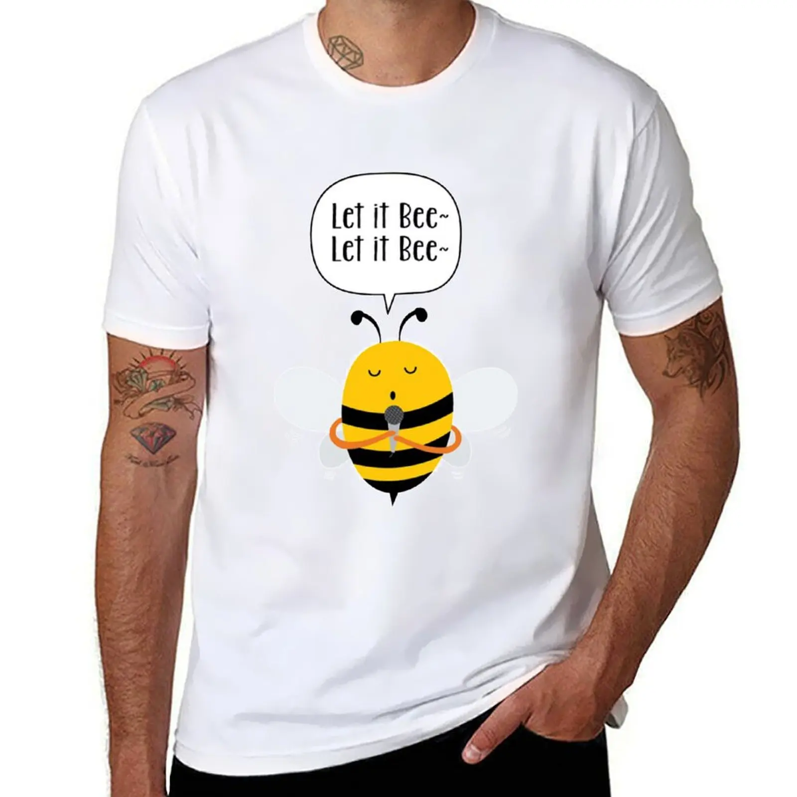 

Let It Bee T-Shirt anime t shirts for man man t shirts for men casual t shirts for man pack cotton T-Shirt