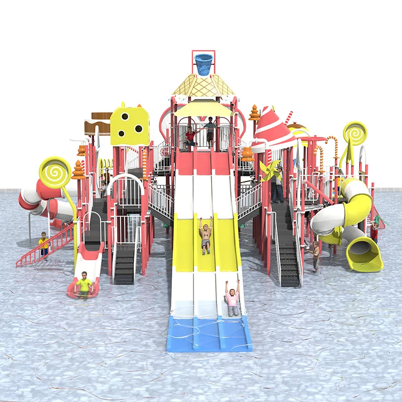 ia- Aquatic Multi-Level Water Toy Park Equipment Fiberglass Steel Multi-Player Playground for Hotel Resort House PE Material#